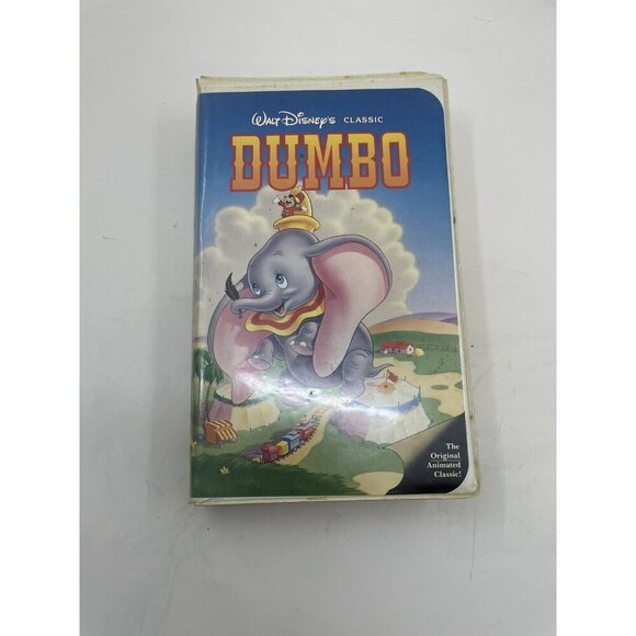 Disney Black Diamond VHS Dumbo 1991 Vintage Classic Animated - Picture 1 of 8
